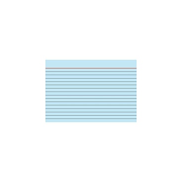 Карточки для картотеки Brunnen, линейка, 190 гр/м2, А6, 100 штук Голубой - 14